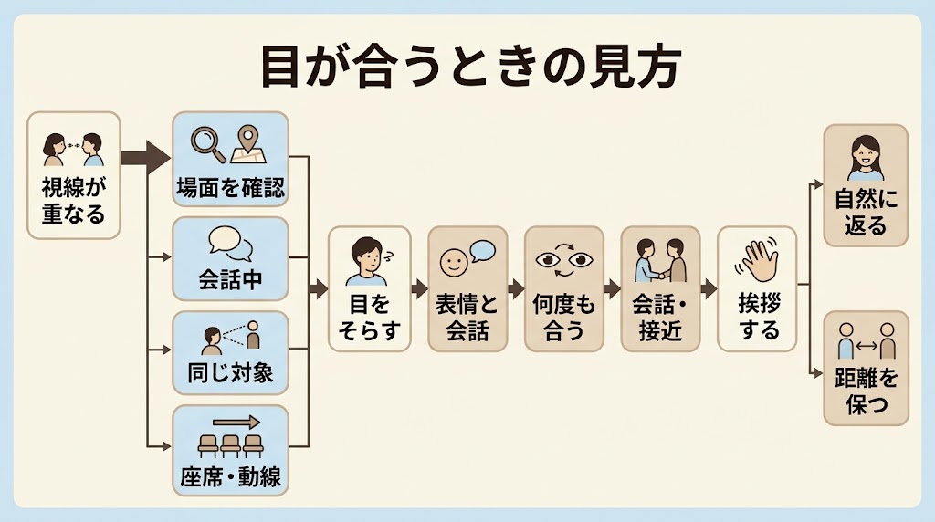 目が合うときの見方
